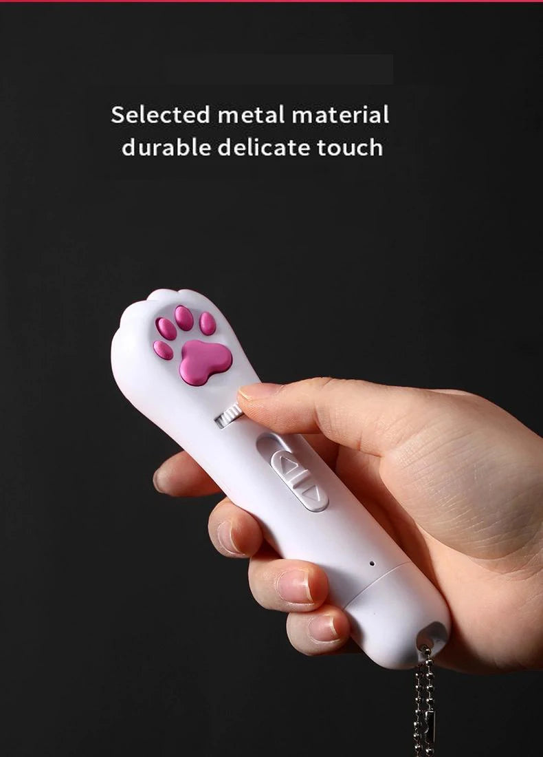 6 In 1 USB Pet Cats LED Laser, Durable with a delicate touch, this toy features high-quality metal construction.