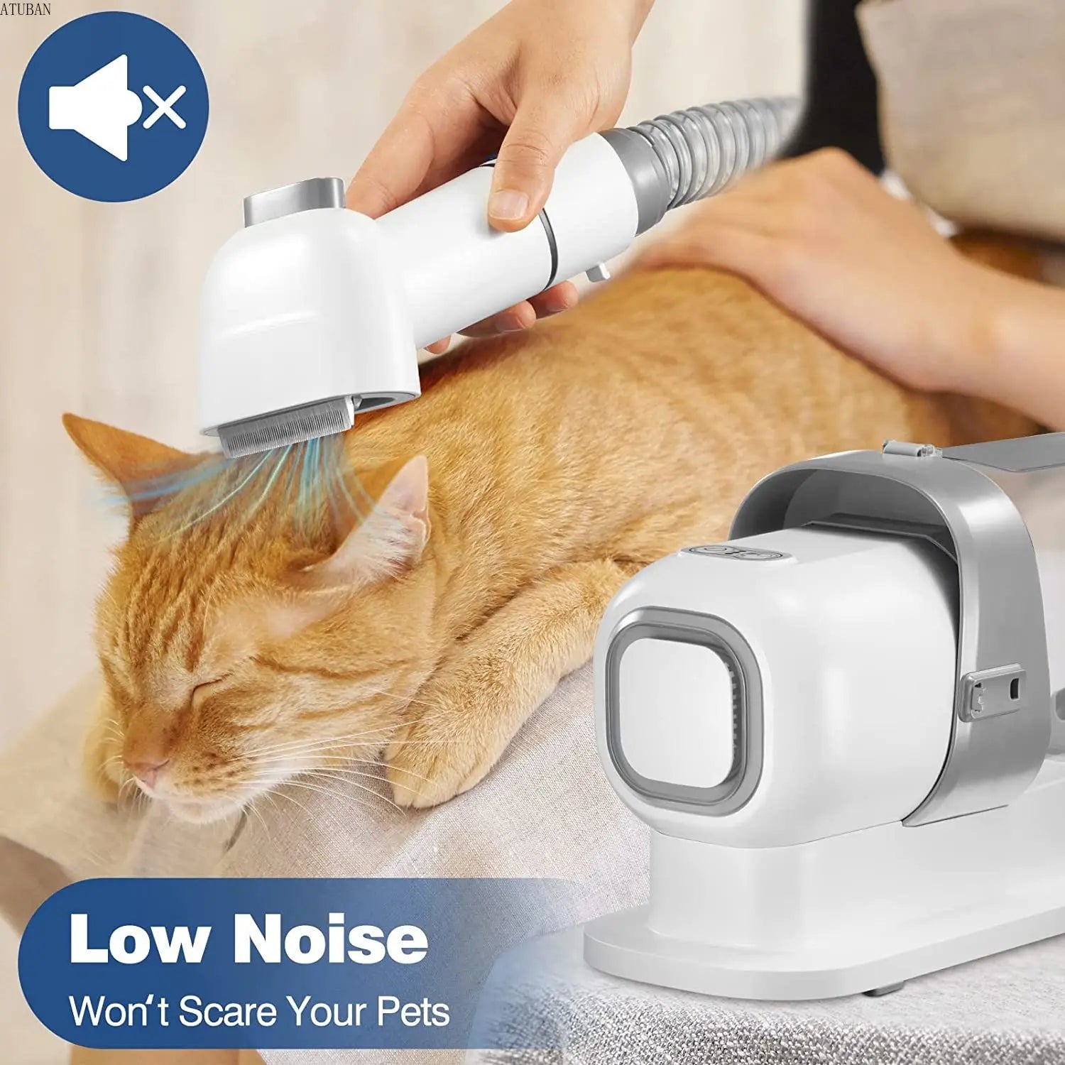 Stress-free pet grooming with whisper-quiet design.