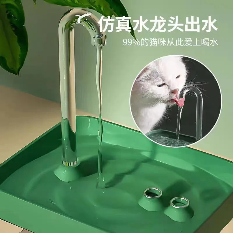 Cat Water Fountain - Auto Filter USB Electric Mute Cat Drinker Bowl 1.5L Recirculate Filtring Drinker for Cats Pet Water Dispenser