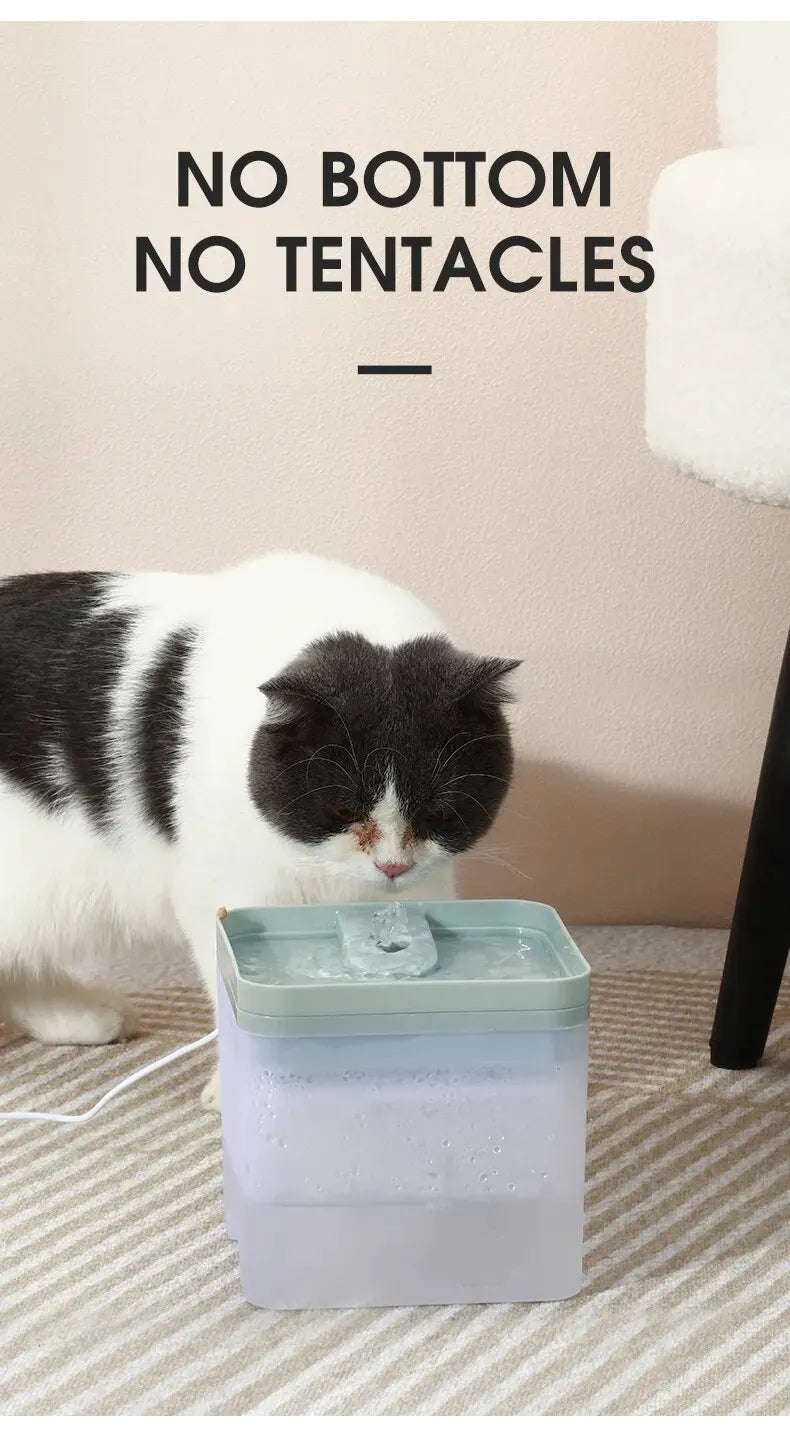 Cat Water Fountain, Advanced water purification system for cats, providing clean and healthy drinking water.