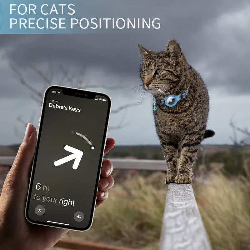 Anti-Lost Pet Cat Collar, Real-time location tracking and waterproof design enable precise monitoring of your cat's movements.