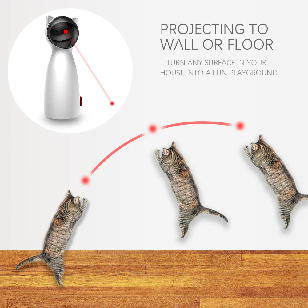 Project laser beam onto walls or floors to create an interactive playground anywhere in your home.