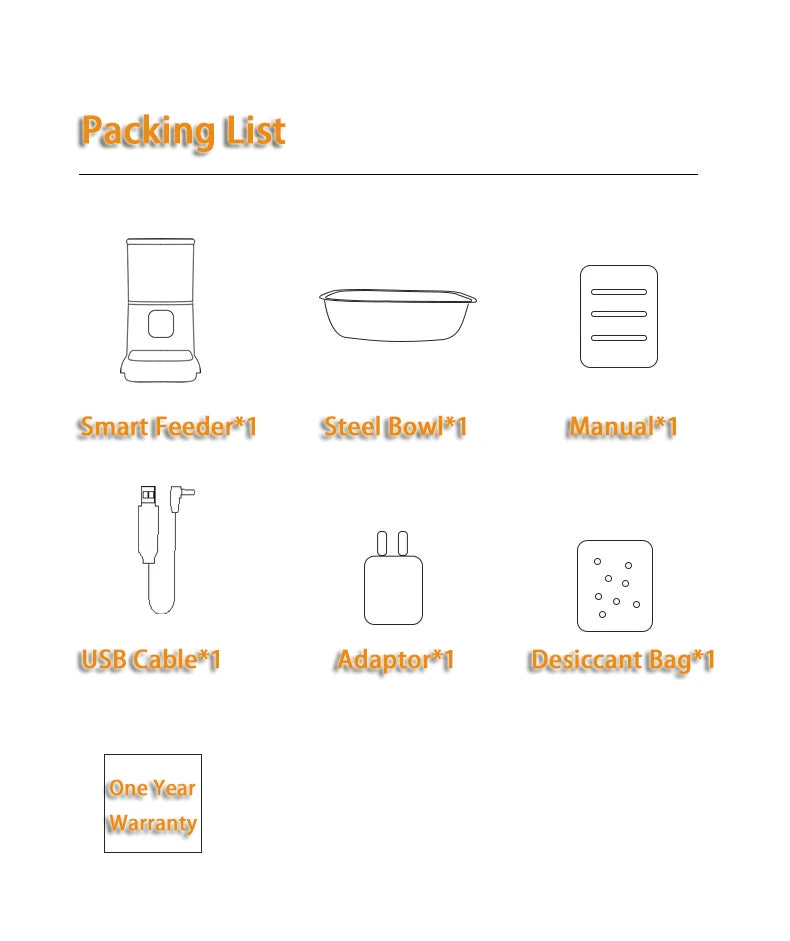 6L Automatic Cat Feeder, Smart feeder for dogs and cats with WiFi app control, timer, and portioned food dispenser.