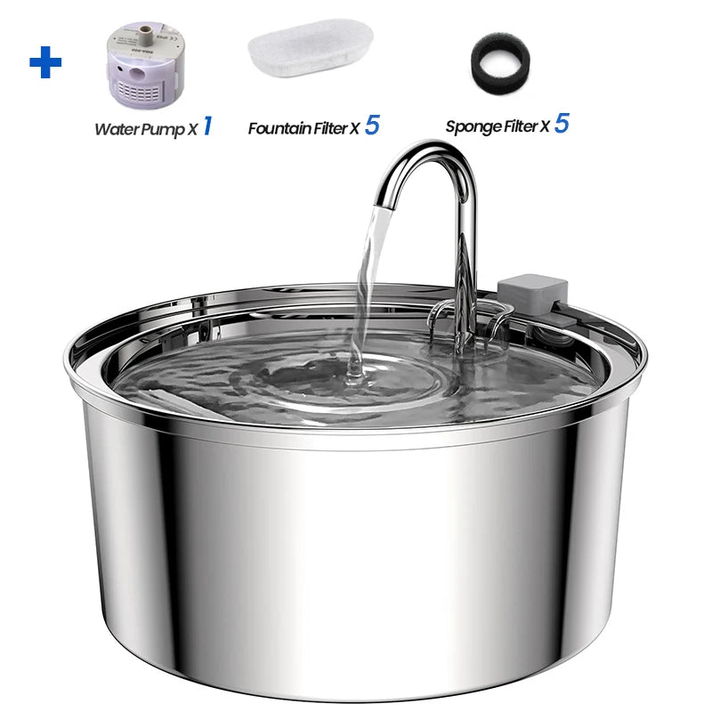 Includes 1 water pump, 1 fountain filter, and 2 sponge filters for efficient and effective use.