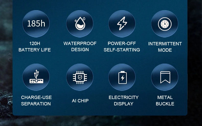 Aquarium Fish Tank Oxygen Pump, Oxygen pump for aquarium fish tank with water-resistant design and battery life indicator.