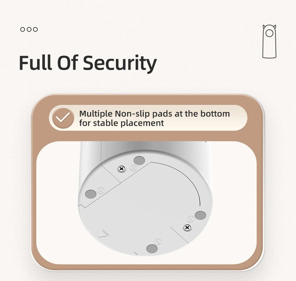 Sturdy base with non-slip pads ensures stable and secure playtime.