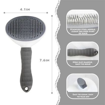 Pet Dog Hair Brush - Cat Comb Grooming And Care Cat Brush Stainless Steel Comb For Long Hair Dogs Cleaning Pets Dogs Accessories