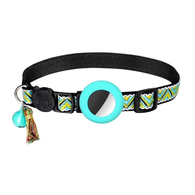 Anti-Lost Cats Collar - Breakaway Cats Collar Waterproof GPS Trackers Holder Lightweight Safety Pet Collars 0.4’’ Width