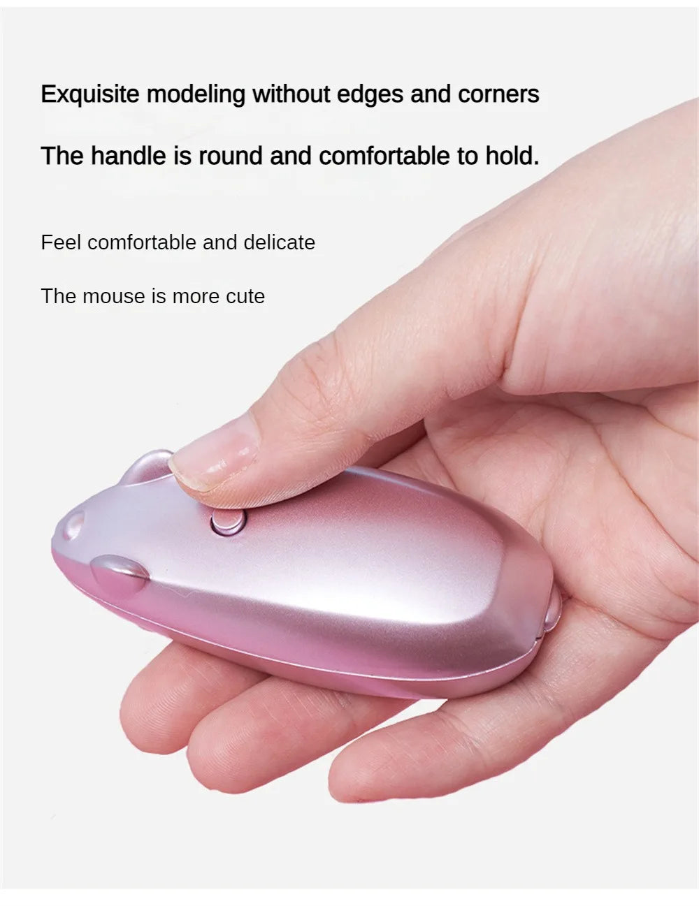 Pet Mouse Laser, Soft and rounded design for a comfortable grip; delicate and cute.