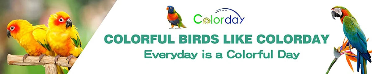 Birds Thermostat Lamp, Colorful birds like parrots will thrive in this colorful setting.