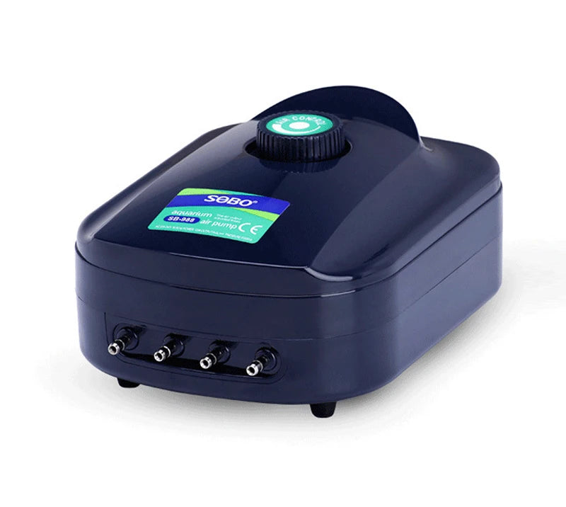 SOBO Silent Aquarium Oxygen Air Pump, Stable performance achieved with copper as motor material.