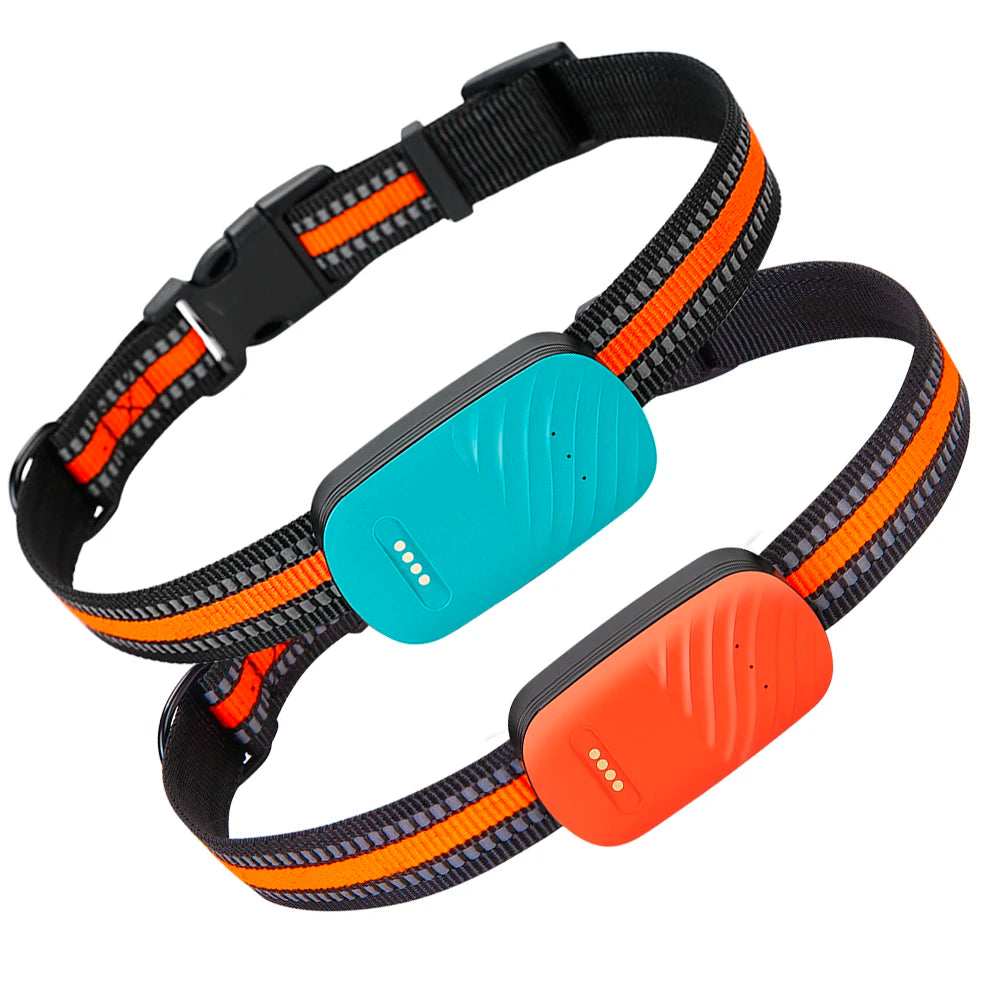 4G Pet Collar, Emergency contacts saved on device, up to three numbers.