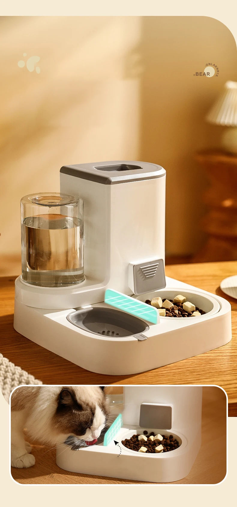 Kimpets Automatic Cat Feeder, Pets Feeder & Water Dispenser Review: Specifications, Design, and Functionality