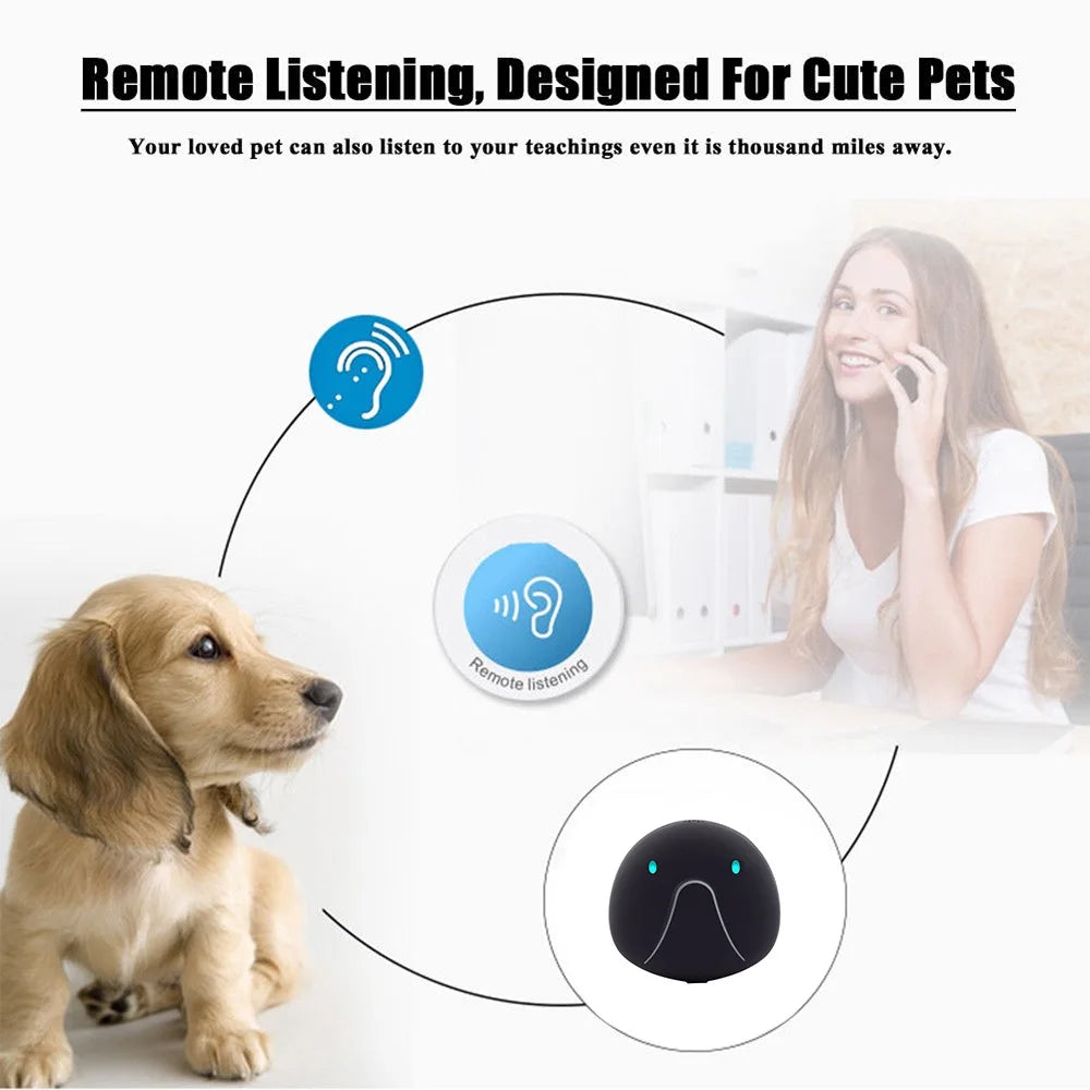 Smart Electronic Pet GPS Tracker Collar, Remotely listen to your pet's sounds from anywhere, up to 1000 miles away.