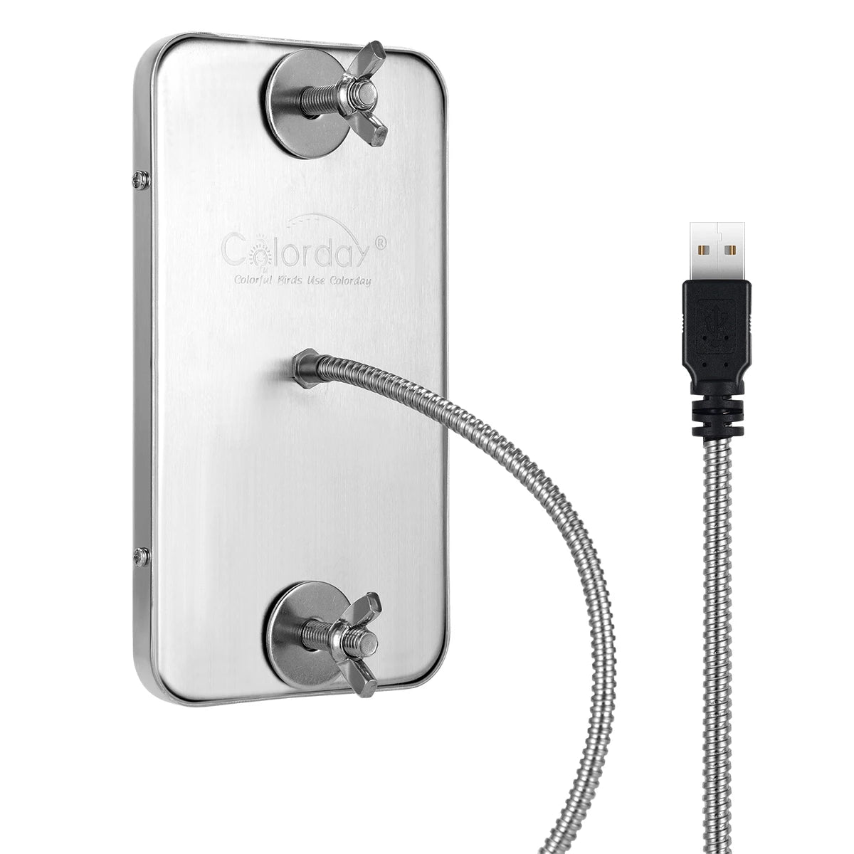 Birds Thermostat Lamp, Birds use this colorful parrot heater for warmth in their cages.