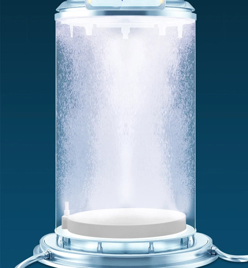 Silent Aquarium Oxygen Air Pump, Large aquarium air pump with four outlets and check valve, perfect for circulating oxygen.