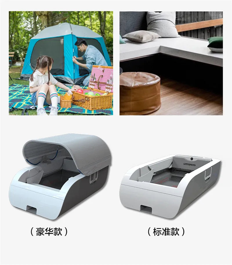 VOFORD Intelligent APP Cat Litter Box, Fresh-smelling home with built-in deodorization system.