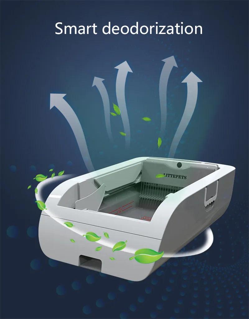VOFORD Intelligent APP Cat Litter Box, Cat Toilet