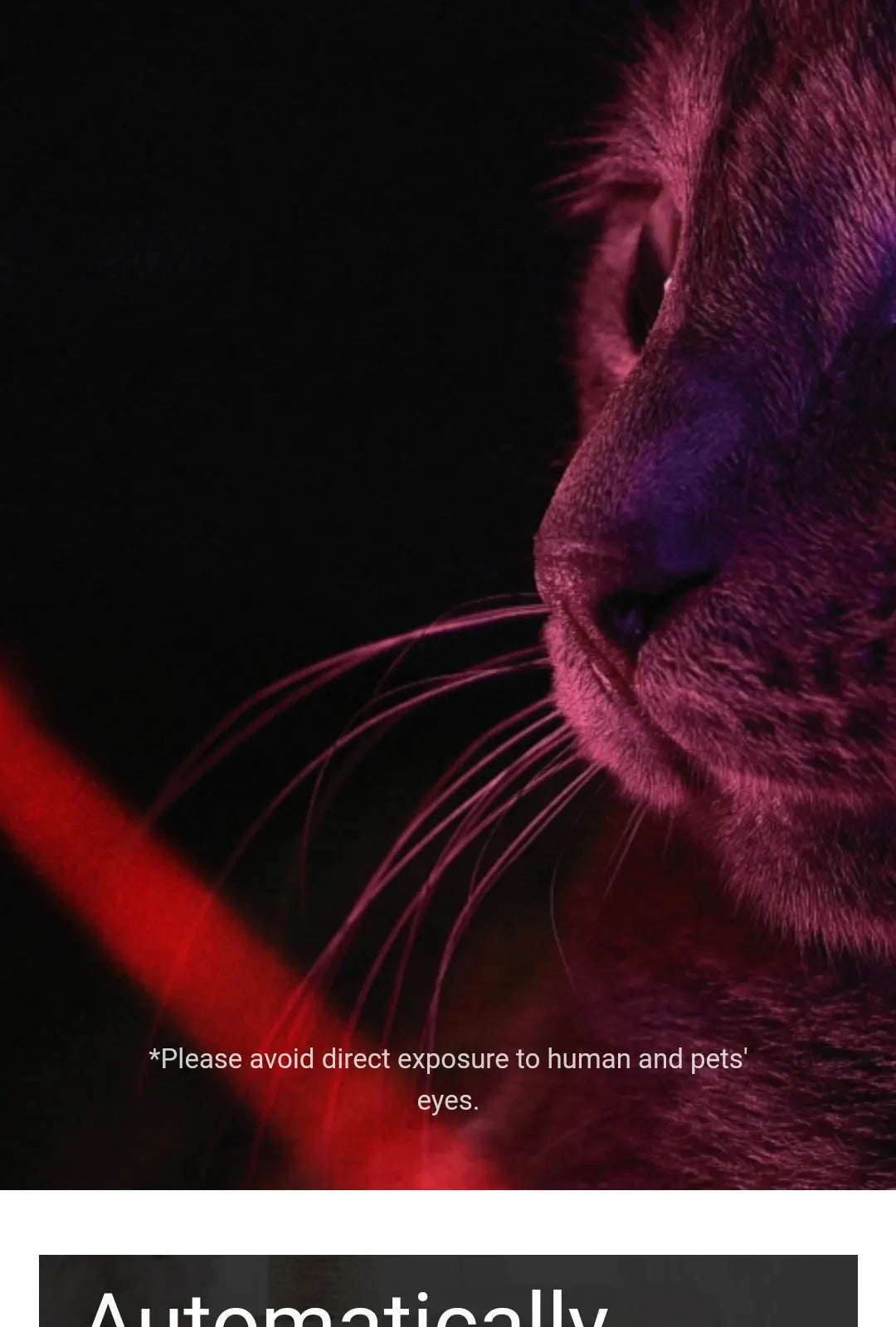Use with caution to avoid direct exposure to human or pet eyes.