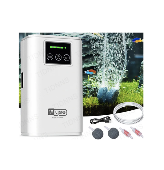 Aquarium Fish Tank Oxygen Pump - Charging Dual-Purpose Air Pump Usb Lithium Battery Household Portable Fishing Mute 6000mA Outdoor