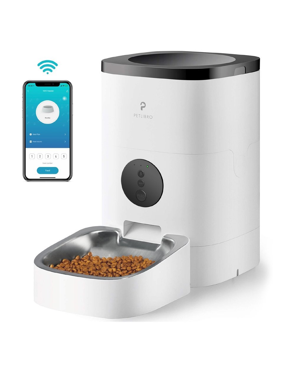 PETLIBRO 6L/4L Wifi Automatic Dog Feeder, Stay connected with your pet through regular feeding with PETLIBRO's automated feeder.